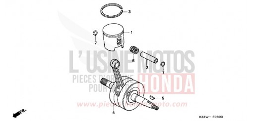 VILEBREQUIN/PISTON CR125RX de 1999